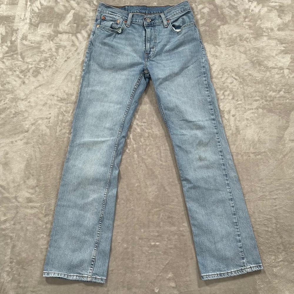 Levis 527 Jeans Mens 30x31 Blue Denim Bootcut Cowboy Western Light Wash